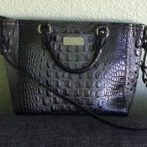 Brahmin Gunmetal hand bag/crossbody BEAUTIFUL